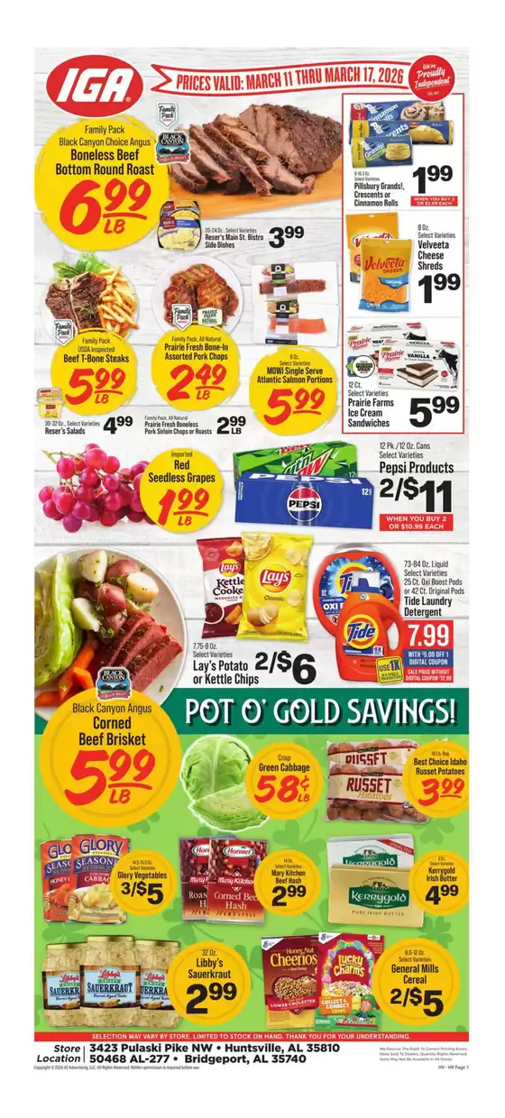 IGA catalogue in Franklin NE | Attractive special offers for everyone | 2026-03-11T00:00:00.000Z - 2026-03-17T00:00:00.000Z