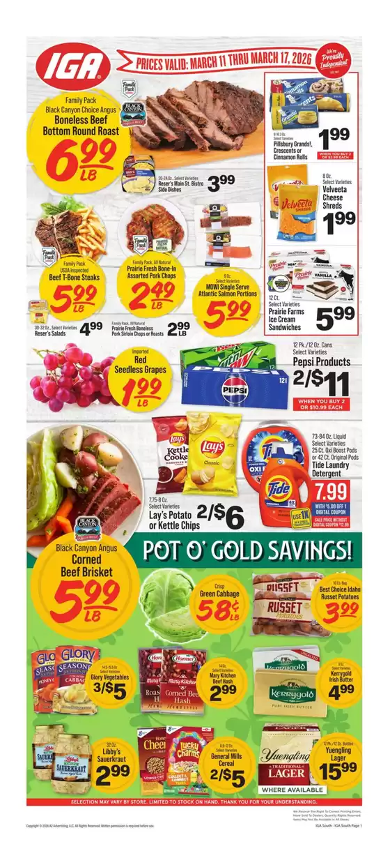 IGA catalogue in Franklin NE | Exclusive deals and bargains | 2026-03-11T00:00:00.000Z - 2026-03-17T00:00:00.000Z