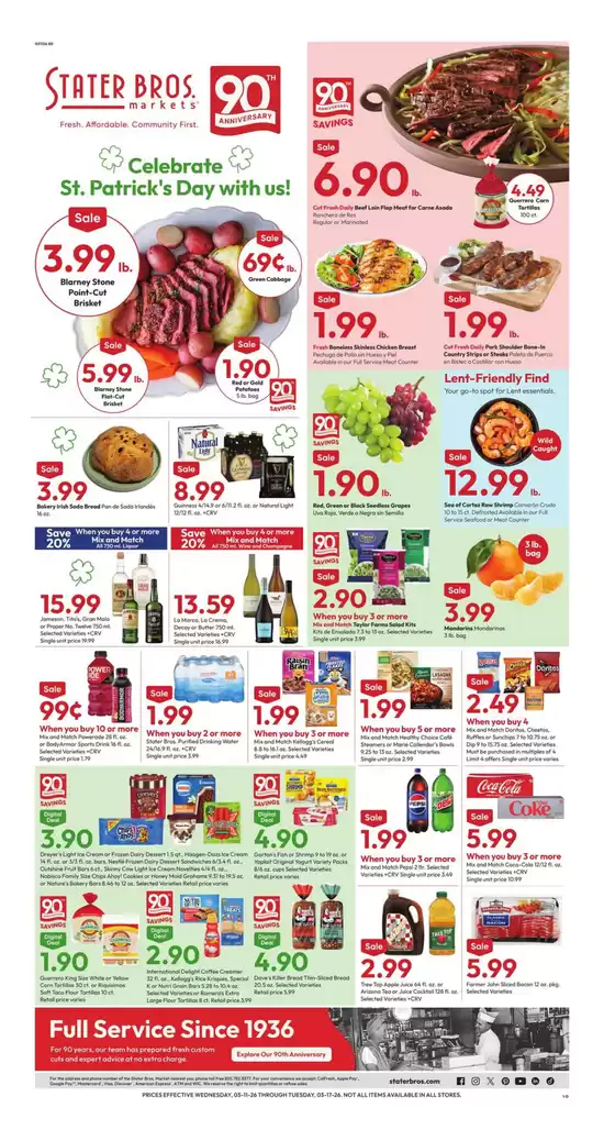 Stater Bros catalogue in Glendora CA | Special offers for you | 2026-03-11T00:00:00.000Z - 2026-03-17T00:00:00.000Z