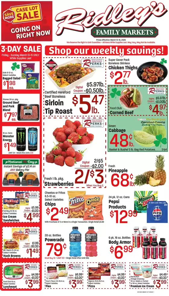 Ridley's Family Markets catalogue in Glendora CA | Current special promotions | 2026-03-10T00:00:00.000Z - 2026-03-16T00:00:00.000Z