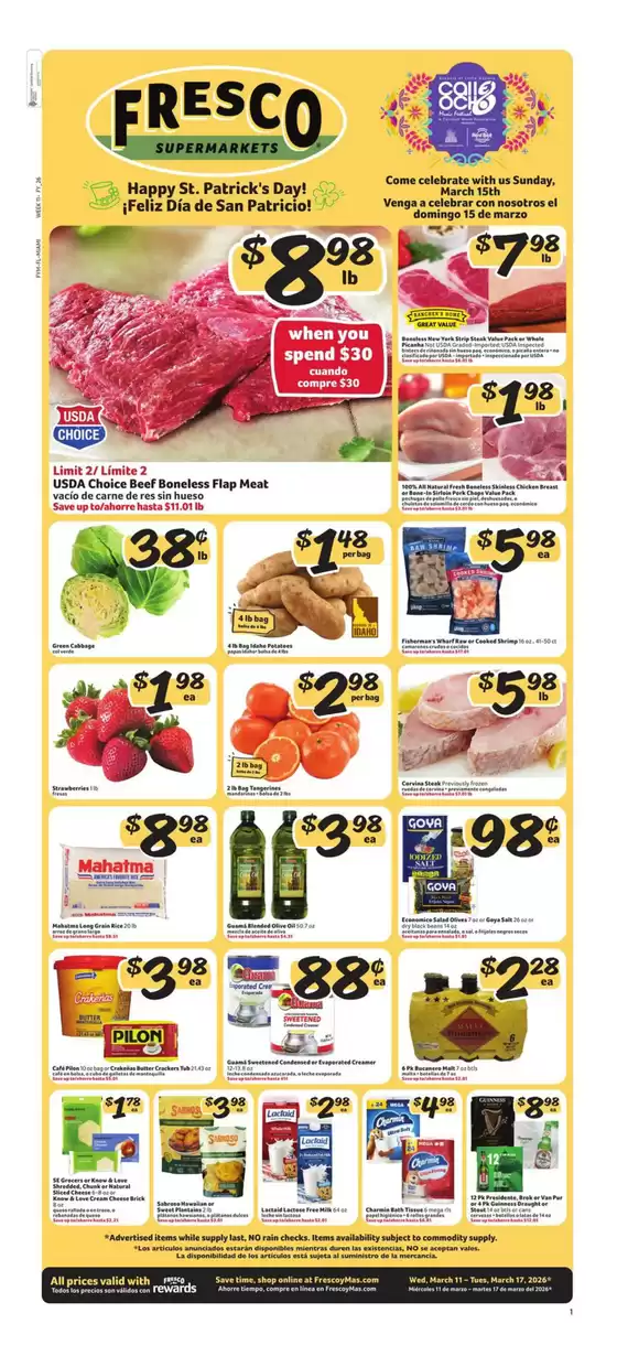 Fresco y Más catalogue in Longview TX | Weekly Circular | 2026-03-11T00:00:00.000Z - 2026-03-17T00:00:00.000Z