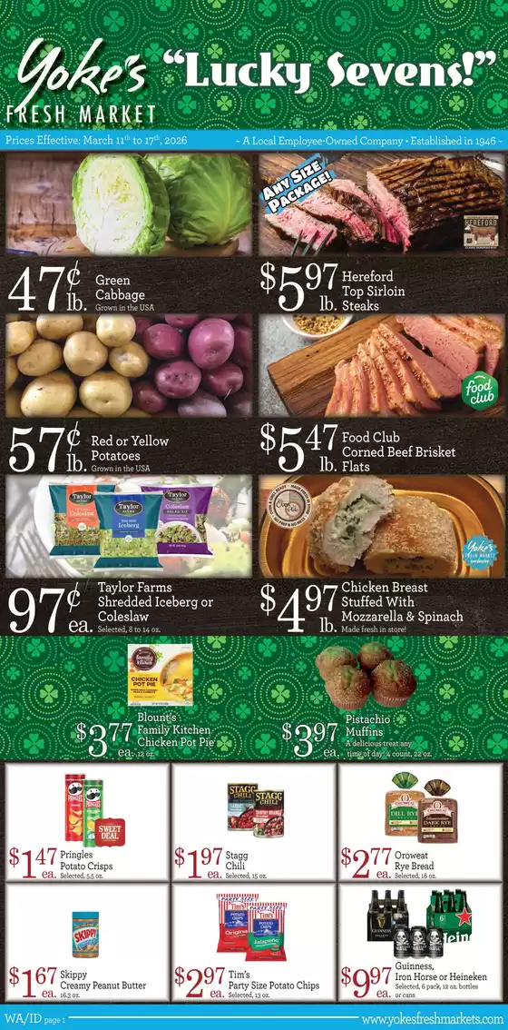 Yoke's Fresh Market  catalogue in Carol Stream IL | Yoke's Fresh Market Weekly Ad | 2026-03-11T00:00:00.000Z - 2026-03-17T00:00:00.000Z