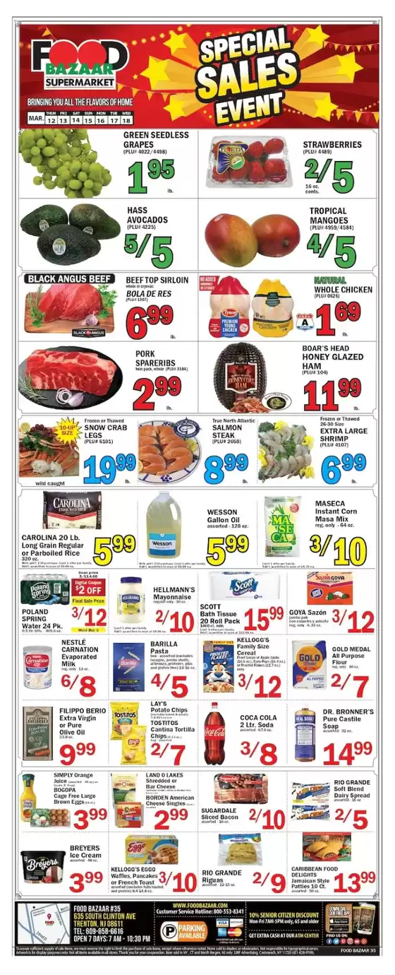 Food Bazaar catalogue in Oak Lawn IL | Top deals and discounts | 2026-03-12T00:00:00.000Z - 2026-03-18T00:00:00.000Z