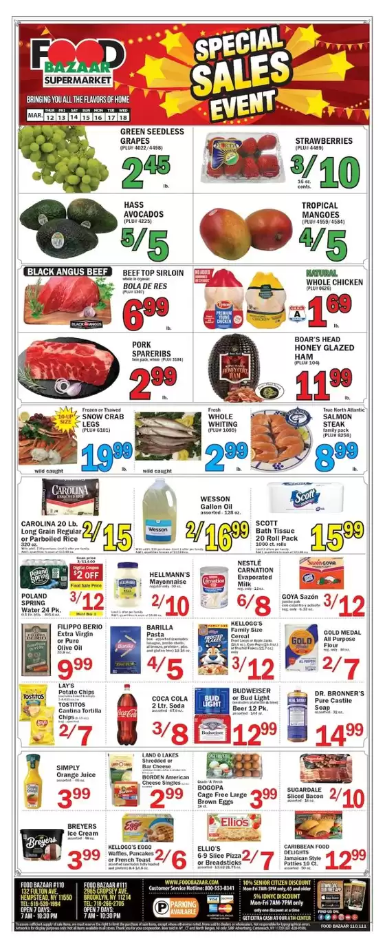 Food Bazaar catalogue in Oak Lawn IL | Discover attractive offers | 2026-03-12T00:00:00.000Z - 2026-03-18T00:00:00.000Z