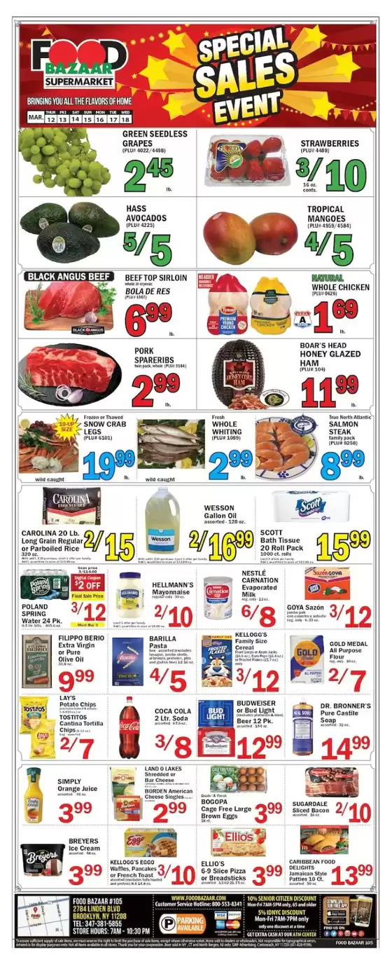 Food Bazaar catalogue in Oak Lawn IL | Save now with our deals | 2026-03-12T00:00:00.000Z - 2026-03-18T00:00:00.000Z