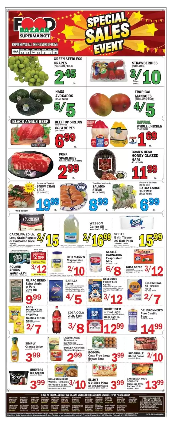 Food Bazaar catalogue in Oak Lawn IL | Food Bazaar weekly ad | 2026-03-12T00:00:00.000Z - 2026-03-18T00:00:00.000Z