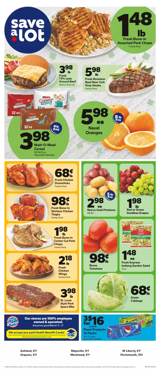 Save a Lot catalogue in North Huntingdon-PA | Top deals for all customers | 2026-03-12T00:00:00.000Z - 2026-03-15T00:00:00.000Z