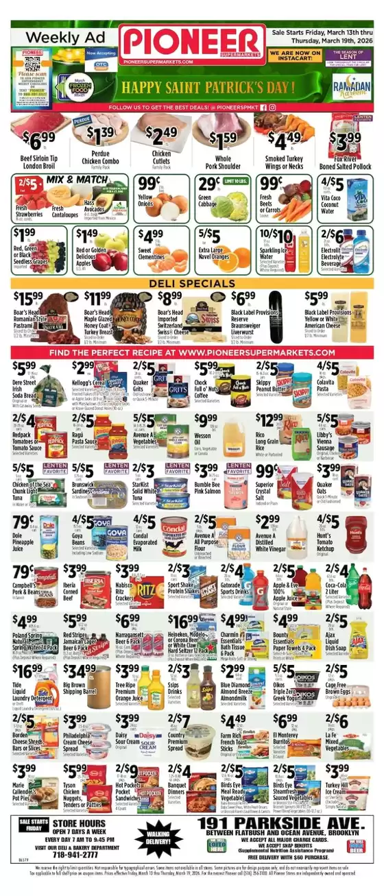 Pioneer Supermarkets catalogue in Casa Grande AZ | Current special promotions | 2026-03-13T00:00:00.000Z - 2026-03-19T00:00:00.000Z