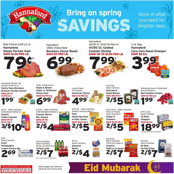 Hannaford catalogue in San Diego CA | Current deals and offers | 2026-03-15T00:00:00.000Z - 2026-03-21T00:00:00.000Z