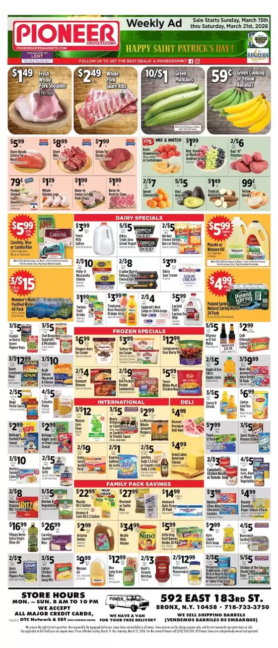 Pioneer Supermarkets catalogue in Belton MO | Great offer for all customers | 2026-03-15T00:00:00.000Z - 2026-03-21T00:00:00.000Z