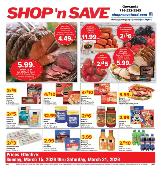 Shop 'n Save catalogue in Paoli PA | Top offers for all bargain hunters | 2026-03-15T00:00:00.000Z - 2026-03-21T00:00:00.000Z