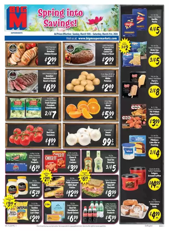 BigM Supermarkets catalogue in Paoli PA | Top offers for all bargain hunters | 2026-03-15T00:00:00.000Z - 2026-03-21T00:00:00.000Z