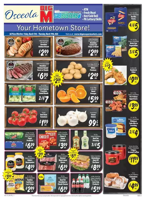 BigM Supermarkets catalogue in Paoli PA | Discounts and promotions | 2026-03-13T00:00:00.000Z - 2026-03-19T00:00:00.000Z