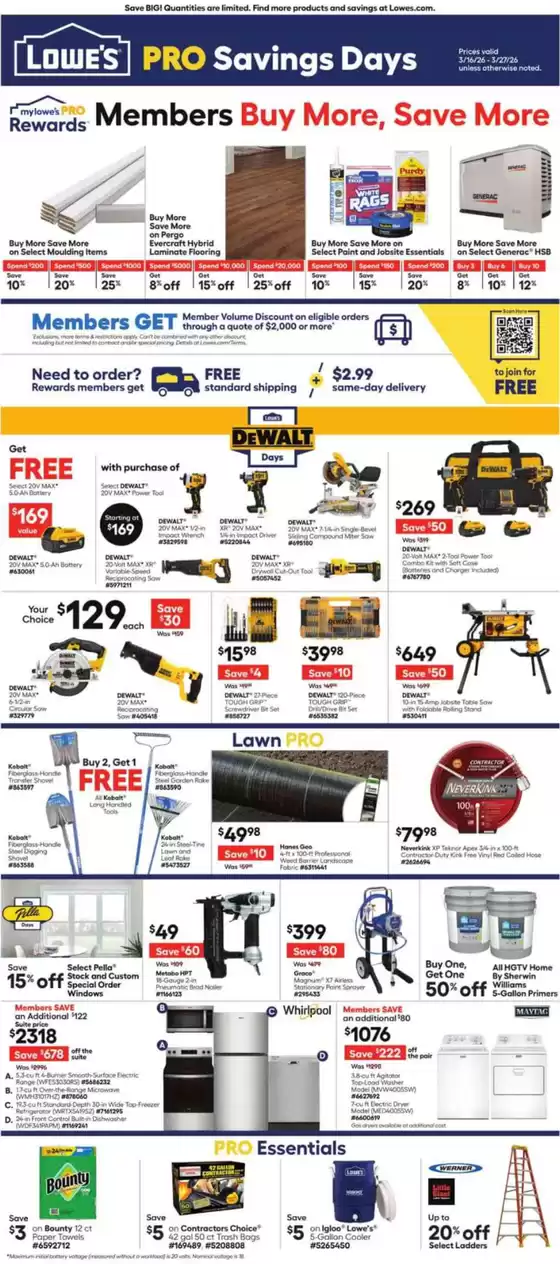 Lowe's catalogue in Barnwell SC | Current deals and offers | 2026-03-16T00:00:00.000Z - 2026-03-27T00:00:00.000Z