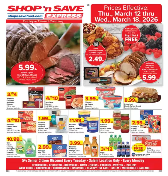 Shop 'n Save catalogue in Nelsonville OH | Top deals and discounts | 2026-03-12T00:00:00.000Z - 2026-03-18T00:00:00.000Z