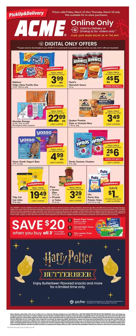 ACME catalogue in Nelsonville OH | Acme Markets - SP | 2026-03-13T00:00:00.000Z - 2026-03-19T00:00:00.000Z