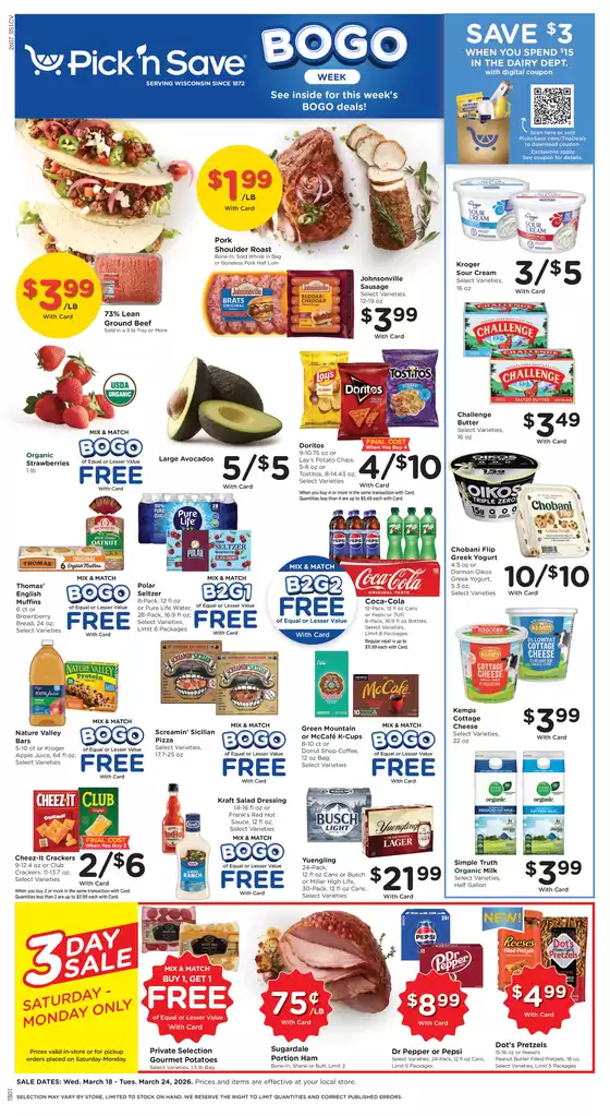 Pick'n Save catalogue in Irving TX | Great offer for all customers | 2026-03-18T00:00:00.000Z - 2026-03-24T00:00:00.000Z