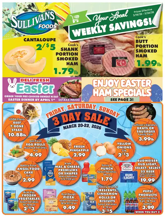 Sullivan's Foods  catalogue in Irving TX | Great offer for bargain hunters | 2026-03-18T00:00:00.000Z - 2026-03-24T00:00:00.000Z