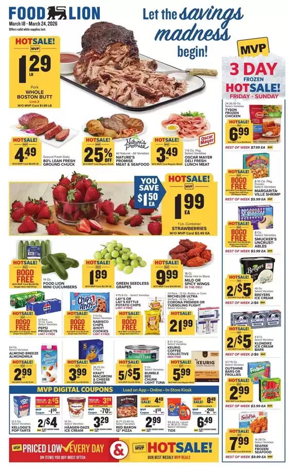 Food Lion catalogue in Irving TX | Our best deals for you | 2026-03-18T00:00:00.000Z - 2026-03-24T00:00:00.000Z