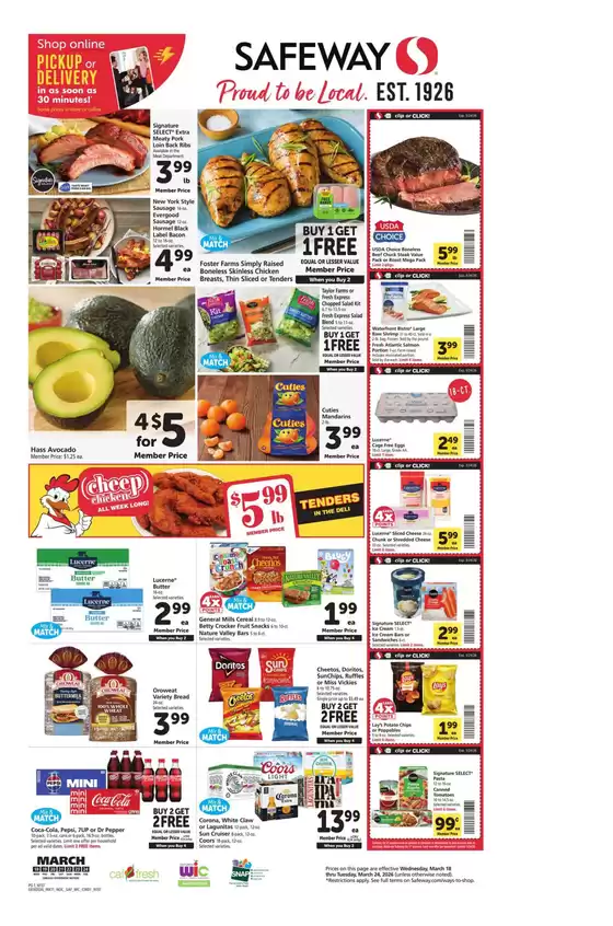 Safeway catalogue in Covington GA | Top deals for all customers | 2026-03-18T00:00:00.000Z - 2026-03-24T00:00:00.000Z