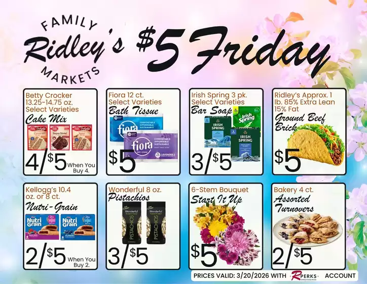 Ridley's Family Markets catalogue in Franklin Park IL | Ridley's Family Markets weekly ad | 2026-03-17T00:00:00.000Z - 2026-03-23T00:00:00.000Z