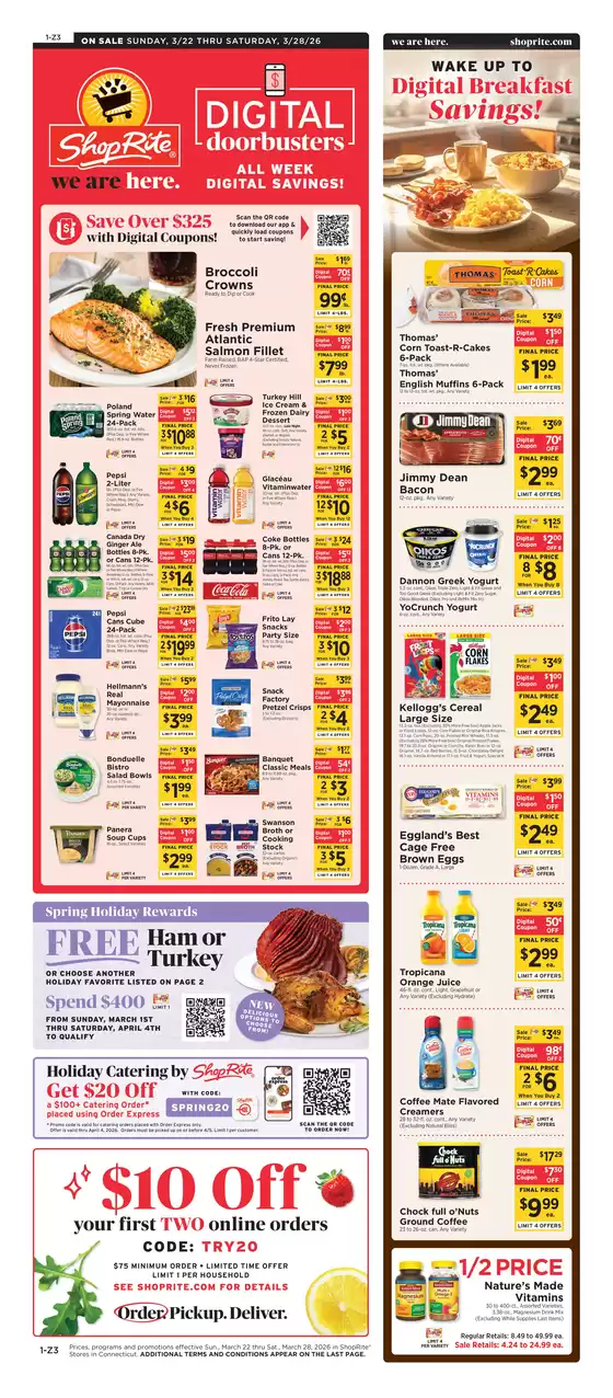 ShopRite catalogue in Bedminster NJ | Current bargains and offers | 2026-03-19T00:00:00.000Z - 2026-03-28T00:00:00.000Z
