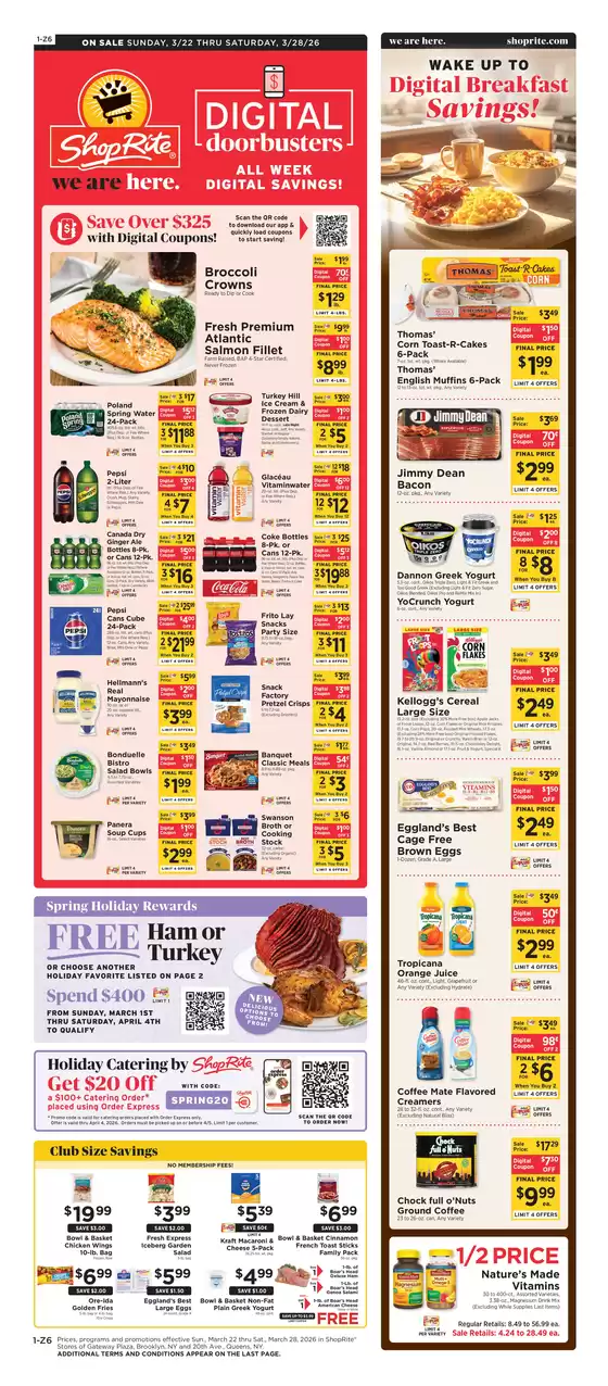 ShopRite catalogue in Fountain Valley CA | Save now with our deals | 2026-03-19T00:00:00.000Z - 2026-03-28T00:00:00.000Z