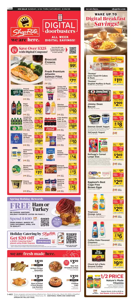 ShopRite catalogue in Fountain Valley CA | Exclusive deals and bargains | 2026-03-19T00:00:00.000Z - 2026-03-28T00:00:00.000Z