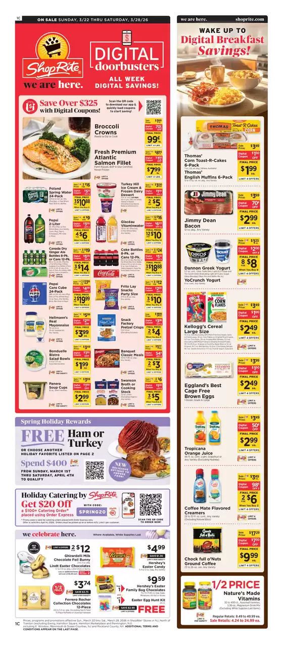 ShopRite catalogue in Fountain Valley CA | Great offer for all customers | 2026-03-19T00:00:00.000Z - 2026-03-28T00:00:00.000Z