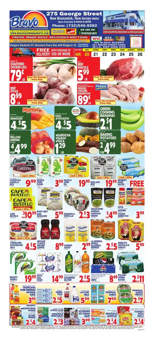 Bravo Supermarkets catalogue in Orange NJ | Current bargains and offers | 2026-03-20T00:00:00.000Z - 2026-03-26T00:00:00.000Z