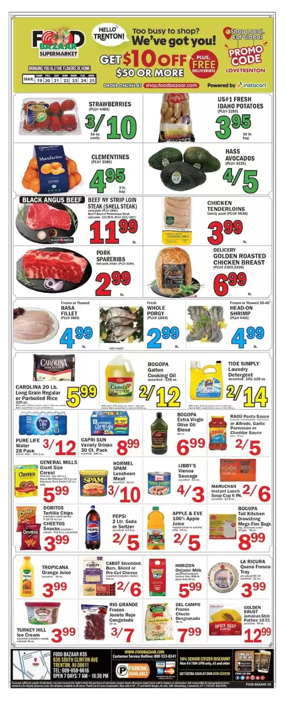 Food Bazaar catalogue in Hermosa Beach CA | Great offer for all customers | 2026-03-19T00:00:00.000Z - 2026-03-25T00:00:00.000Z