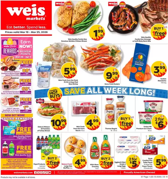 Weis Markets catalogue in Tucson AZ | Exclusive deals and bargains | 2026-03-19T00:00:00.000Z - 2026-03-25T00:00:00.000Z