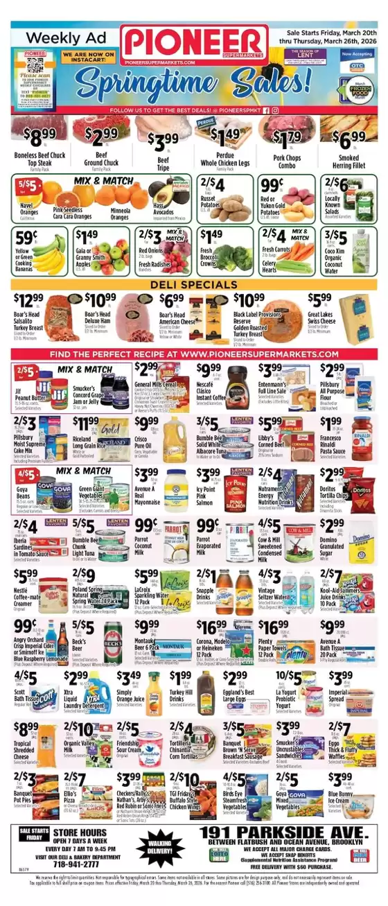 Pioneer Supermarkets catalogue in Addison TX | New offers to discover | 2026-03-20T00:00:00.000Z - 2026-03-26T00:00:00.000Z