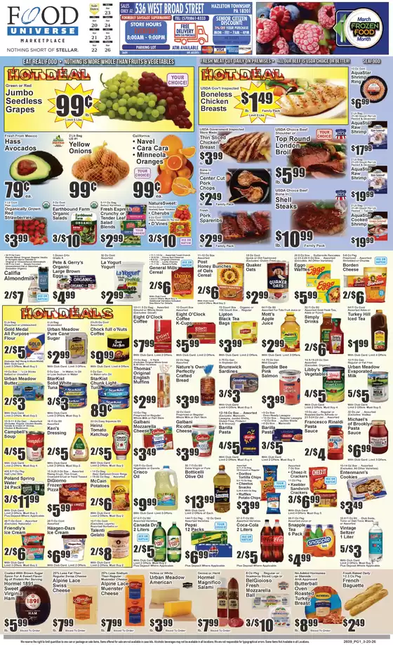 Food Universe catalogue in Copiague NY | Our best bargains | 2026-03-20T00:00:00.000Z - 2026-03-26T00:00:00.000Z