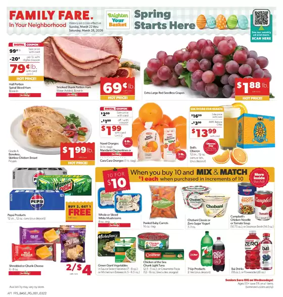 Family Fare catalogue in Grand Prairie TX | Great discounts on selected products | 2026-03-20T00:00:00.000Z - 2026-03-21T00:00:00.000Z