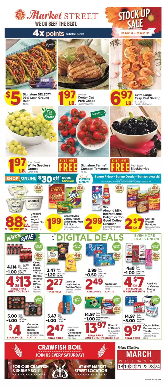 Market Street catalogue in Grand Prairie TX | Current bargains and offers | 2026-03-17T00:00:00.000Z - 2026-03-24T00:00:00.000Z
