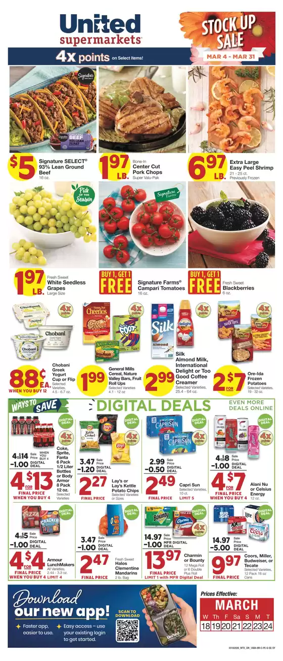 United Supermarkets catalogue in Grand Prairie TX | Our best deals for you | 2026-03-17T00:00:00.000Z - 2026-03-24T00:00:00.000Z