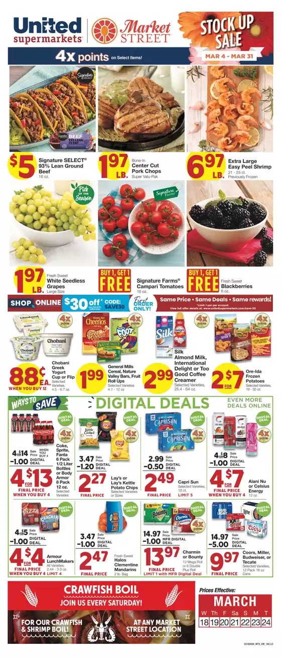 United Supermarkets catalogue in Grand Prairie TX | Current special promotions | 2026-03-17T00:00:00.000Z - 2026-03-24T00:00:00.000Z