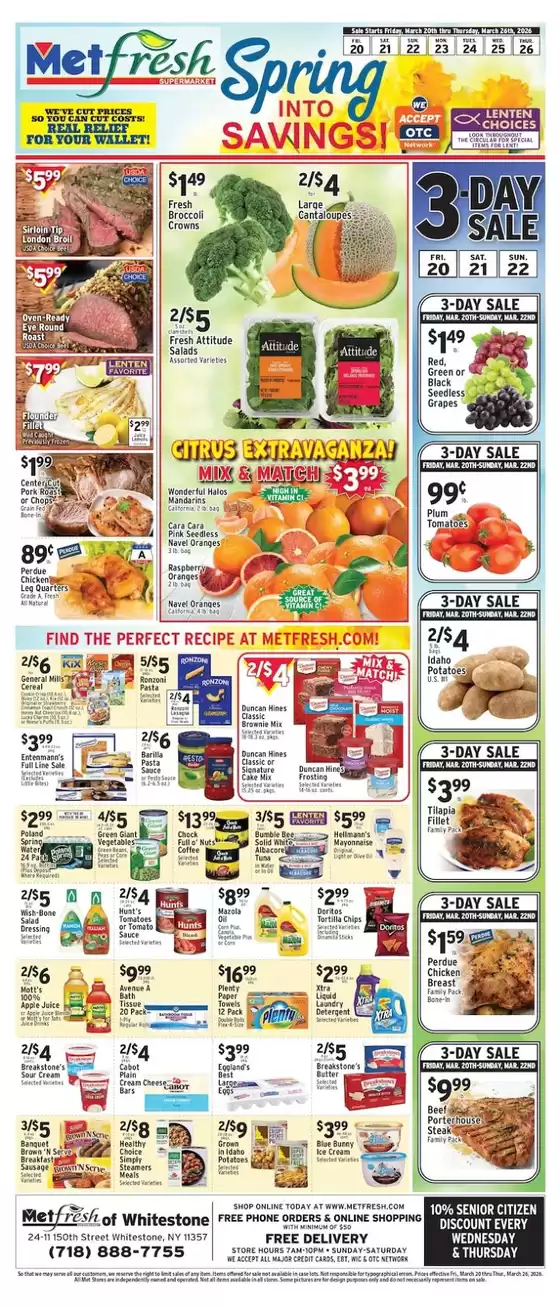 Met Foodmarkets catalogue in Fontana CA | Offers for bargain hunters | 2026-03-20T00:00:00.000Z - 2026-03-26T00:00:00.000Z