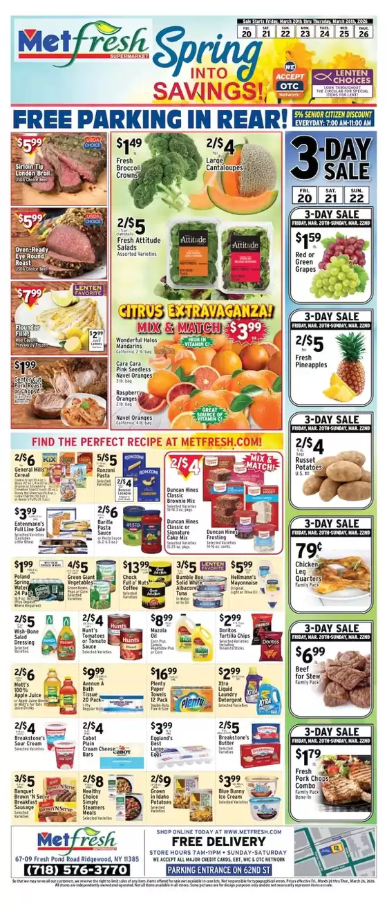 Met Foodmarkets catalogue in Mount Holly NJ | Top offers for all bargain hunters | 2026-03-20T00:00:00.000Z - 2026-03-26T00:00:00.000Z