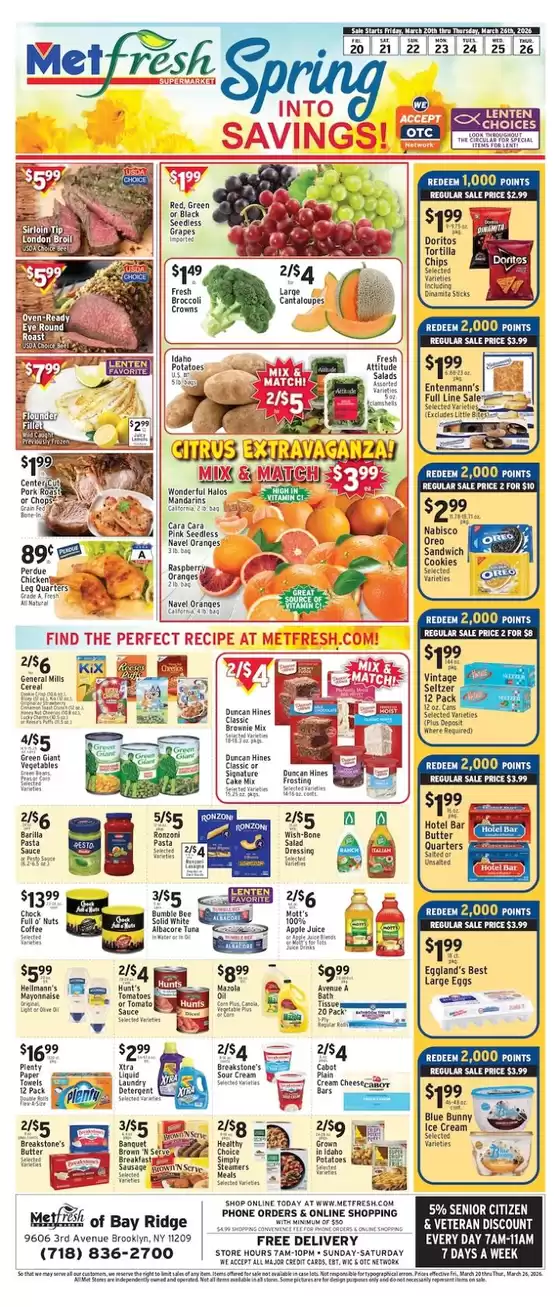 Met Foodmarkets catalogue in Mount Holly NJ | Exclusive deals and bargains | 2026-03-20T00:00:00.000Z - 2026-03-26T00:00:00.000Z