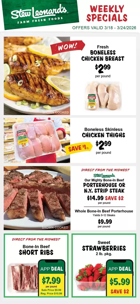 Stew Leonard's catalogue in Ridgefield CT | Stew Leonards weekly ad | 2026-03-18T00:00:00.000Z - 2026-03-24T00:00:00.000Z