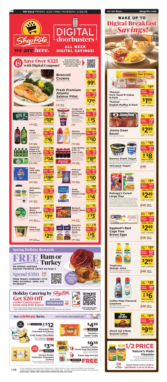 ShopRite catalogue in Wappingers Falls NY | Week of 03/20 | 2026-03-19T00:00:00.000Z - 2026-03-26T00:00:00.000Z