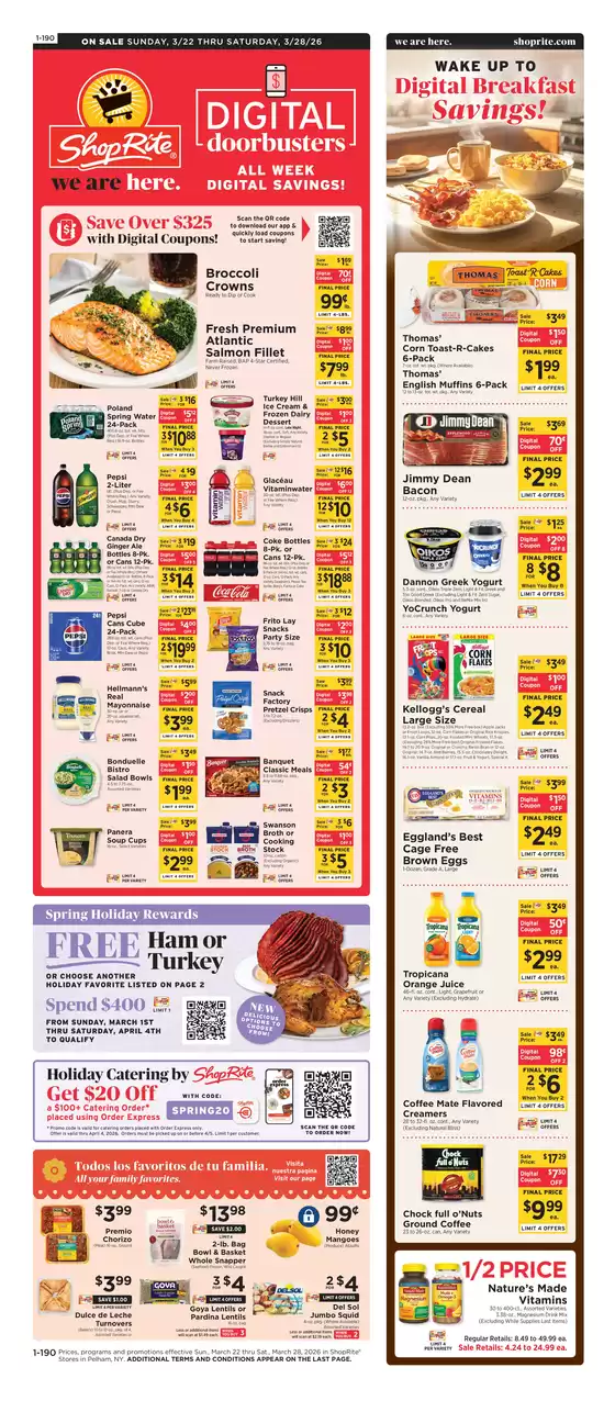 ShopRite catalogue in Nyack NY | Top offers for all bargain hunters | 2026-03-19T00:00:00.000Z - 2026-03-28T00:00:00.000Z