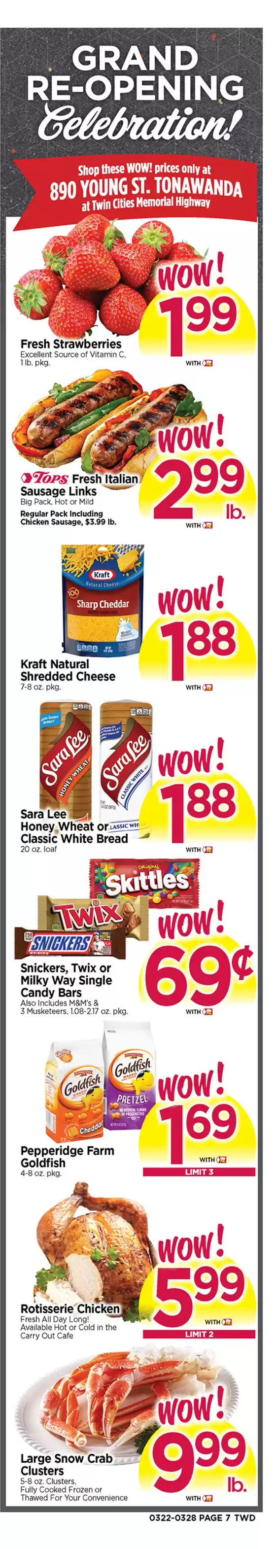 Tops catalogue in Buffalo NY | Grand Re-Opening Celebration! | 2026-03-22T00:00:00.000Z - 2026-03-28T00:00:00.000Z