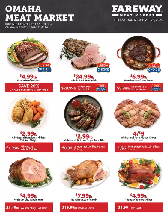 Fareway catalogue in Omaha NE | Great offer for all customers | 2026-03-23T00:00:00.000Z - 2026-03-28T00:00:00.000Z