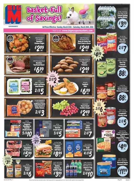 BigM Supermarkets catalogue in Syracuse NY | Weekly Specials | 2026-03-22T00:00:00.000Z - 2026-03-28T00:00:00.000Z