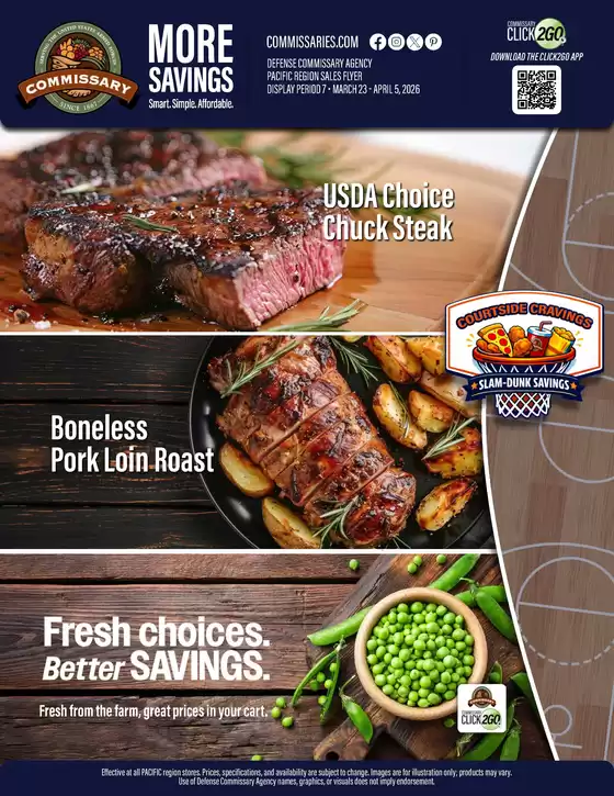 Commissary catalogue | Our best deals for you | 2026-03-23T00:00:00.000Z - 2026-04-05T00:00:00.000Z