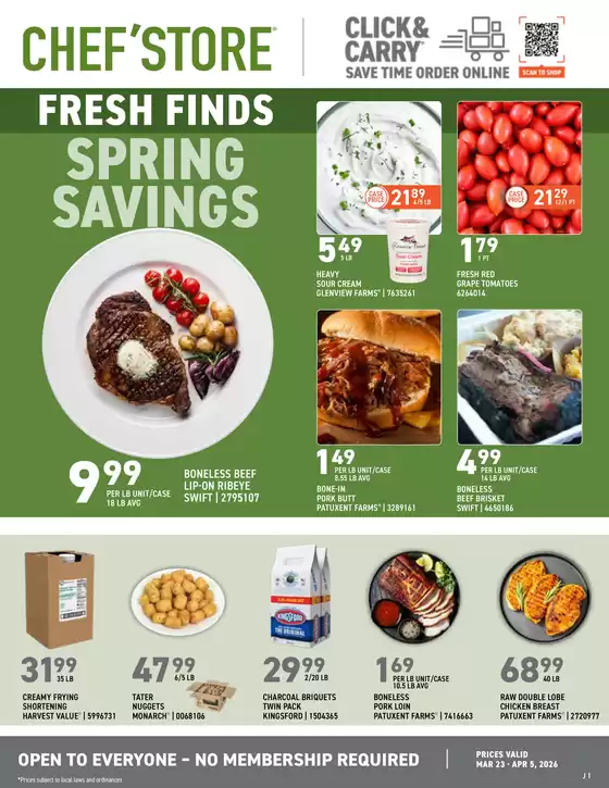 Chef'Store catalogue in Irving TX | Save now with our deals | 2026-03-23T00:00:00.000Z - 2026-04-05T00:00:00.000Z