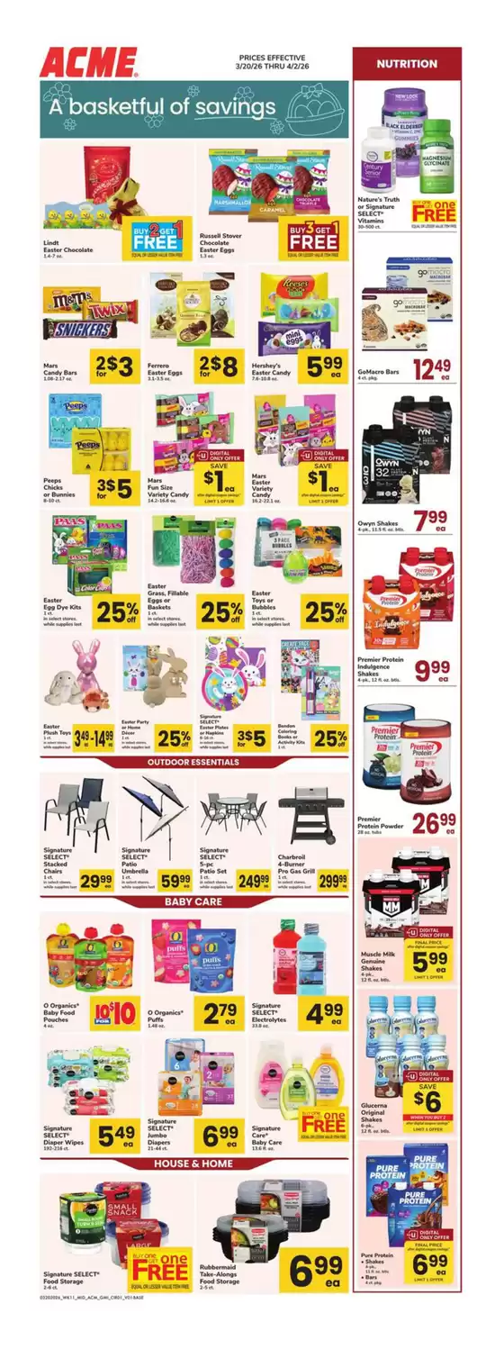 ACME catalogue in Middletown DE | Acme Markets - GMI | 2026-03-20T00:00:00.000Z - 2026-04-02T00:00:00.000Z